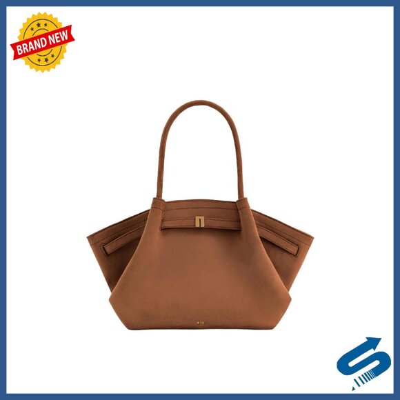 Medium Tote Bag - Faux Suede - Magnetic Closure - Everyday Essentials